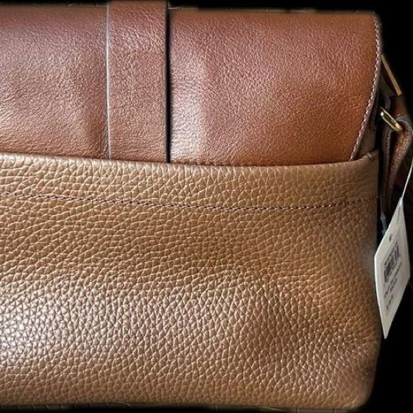 Fossil Kinley Small Leather Crossbody Bag, Brown - Picture 4 of 6